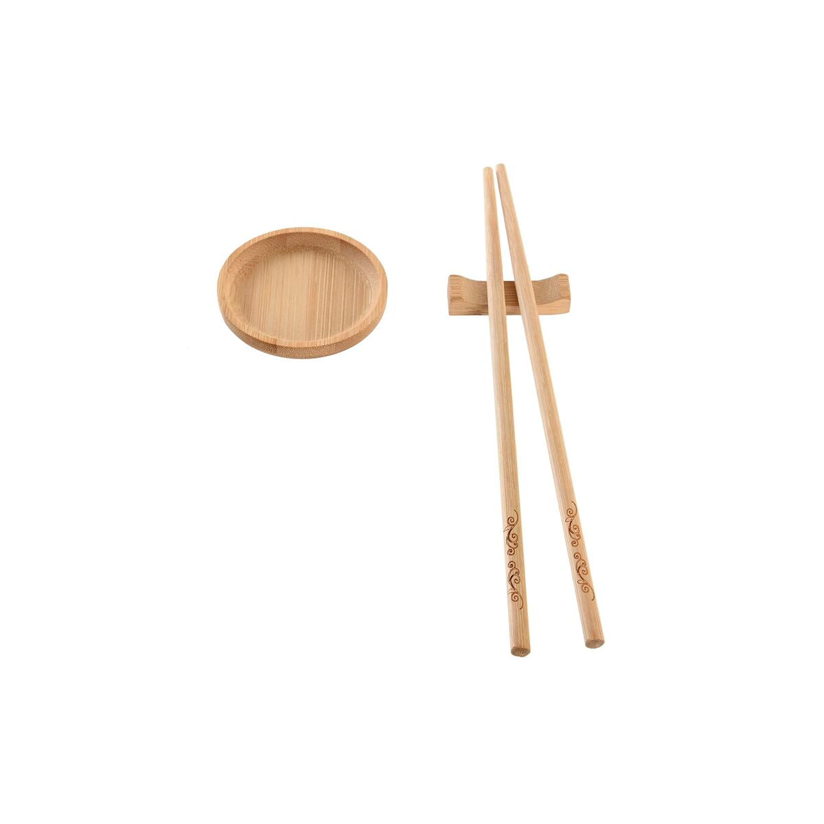 Sushi Set DKD Home Decor 24 x 0,5 x 0,5 cm Natural Oriental-1