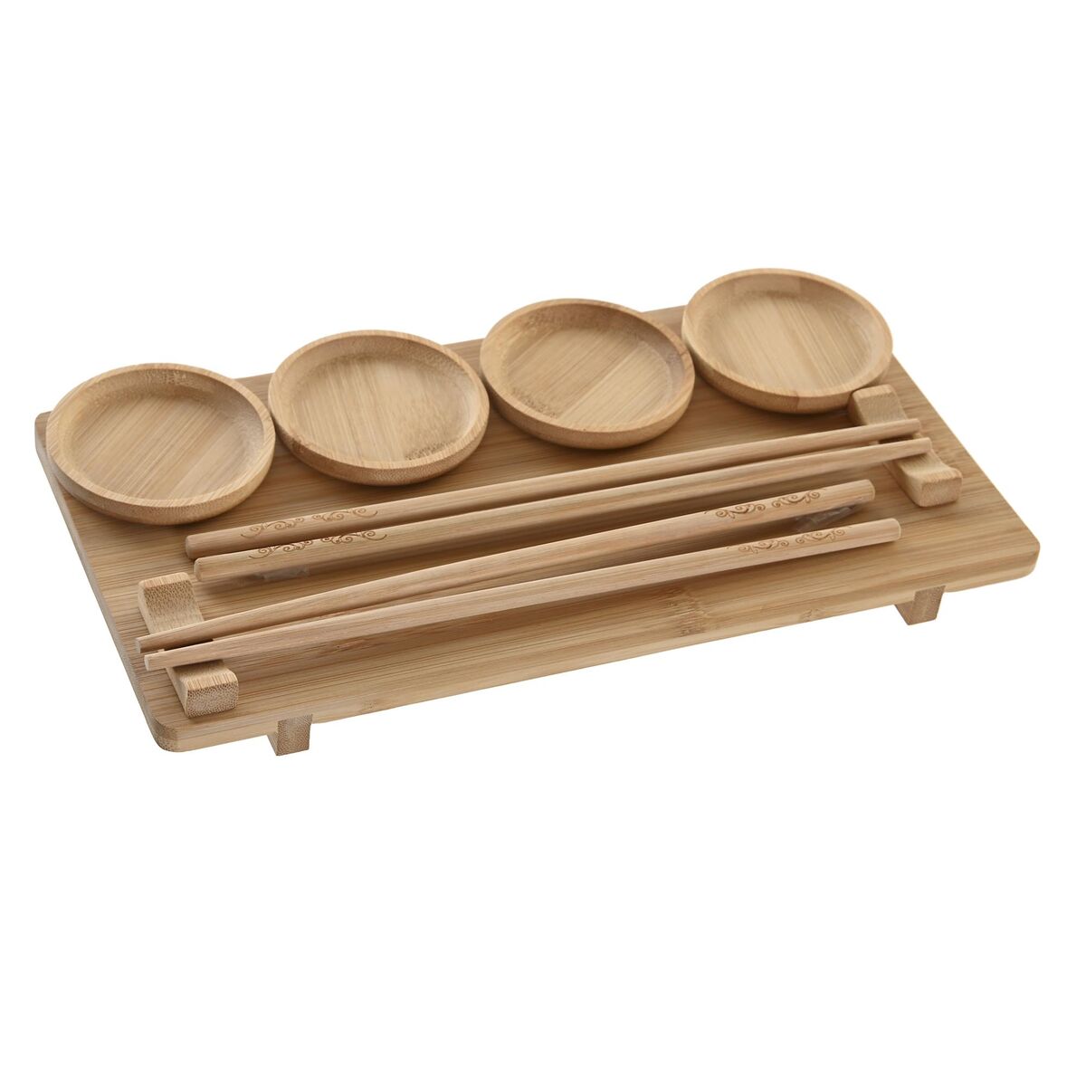 Sushi Set DKD Home Decor 24 x 0,5 x 0,5 cm Natural Oriental-0