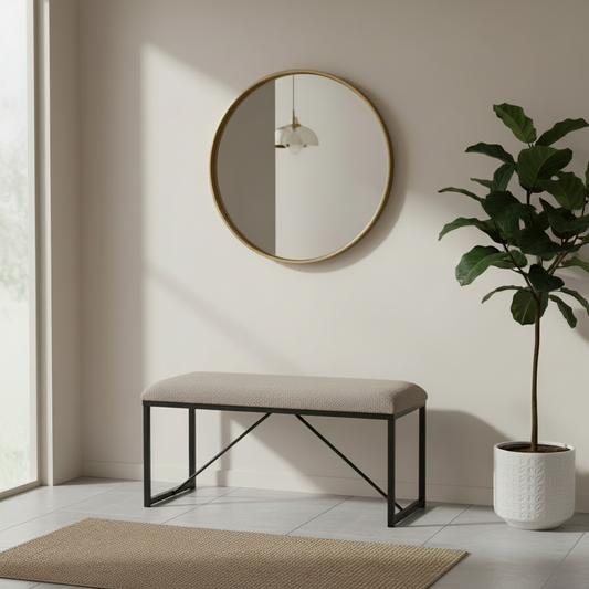 Bänk Decor Brun/Grå 81 x 42 x 38 cm