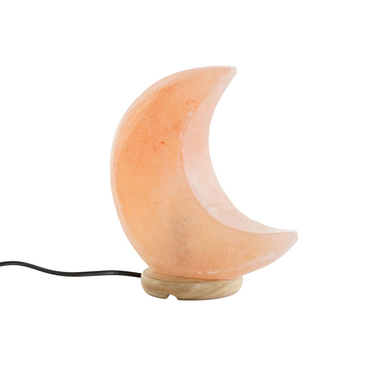 Bordslampa Rosa Salt & Akaciaträ – Måne