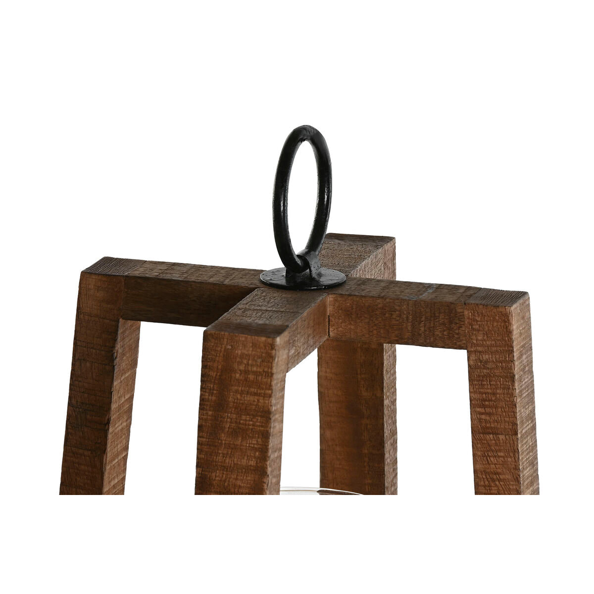 Ljusstake Natur, Kristall & Mangoträ 25 x 25 x 35 cm