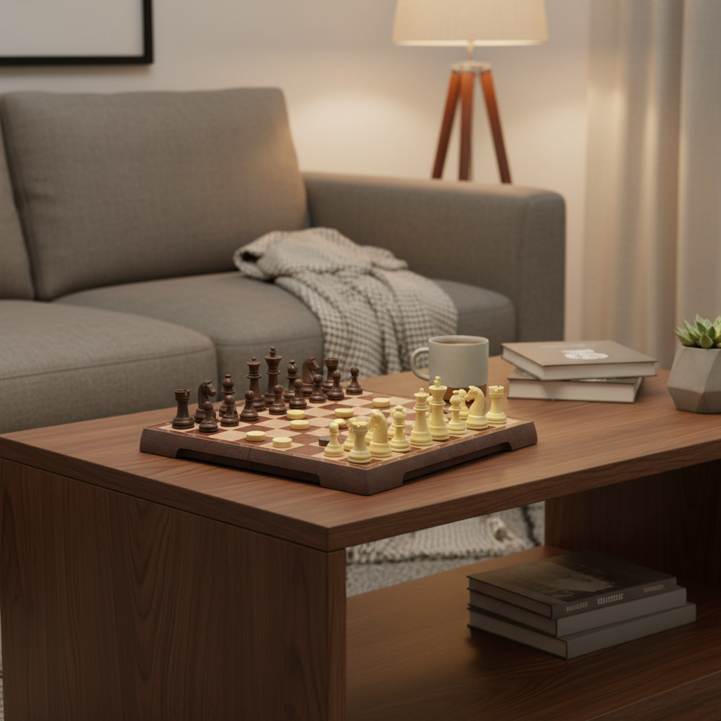 Schack- och Dambräde Magnetiskt