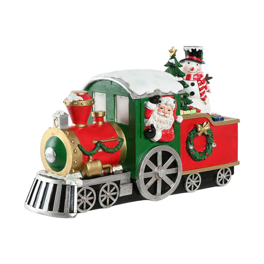 LED-juldekoration Tåg i klassiska julfärger