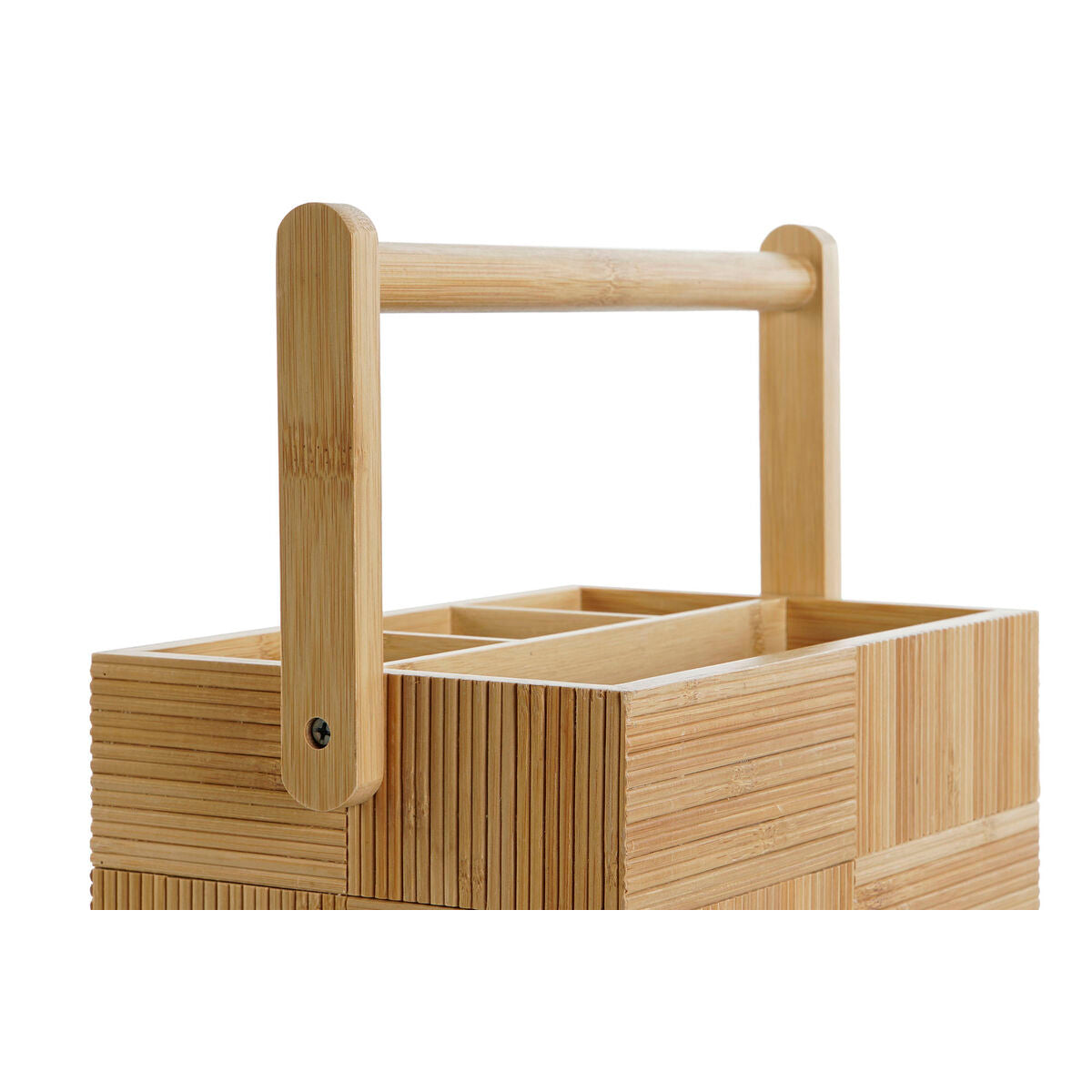 Bestickkorg i naturlig bambu