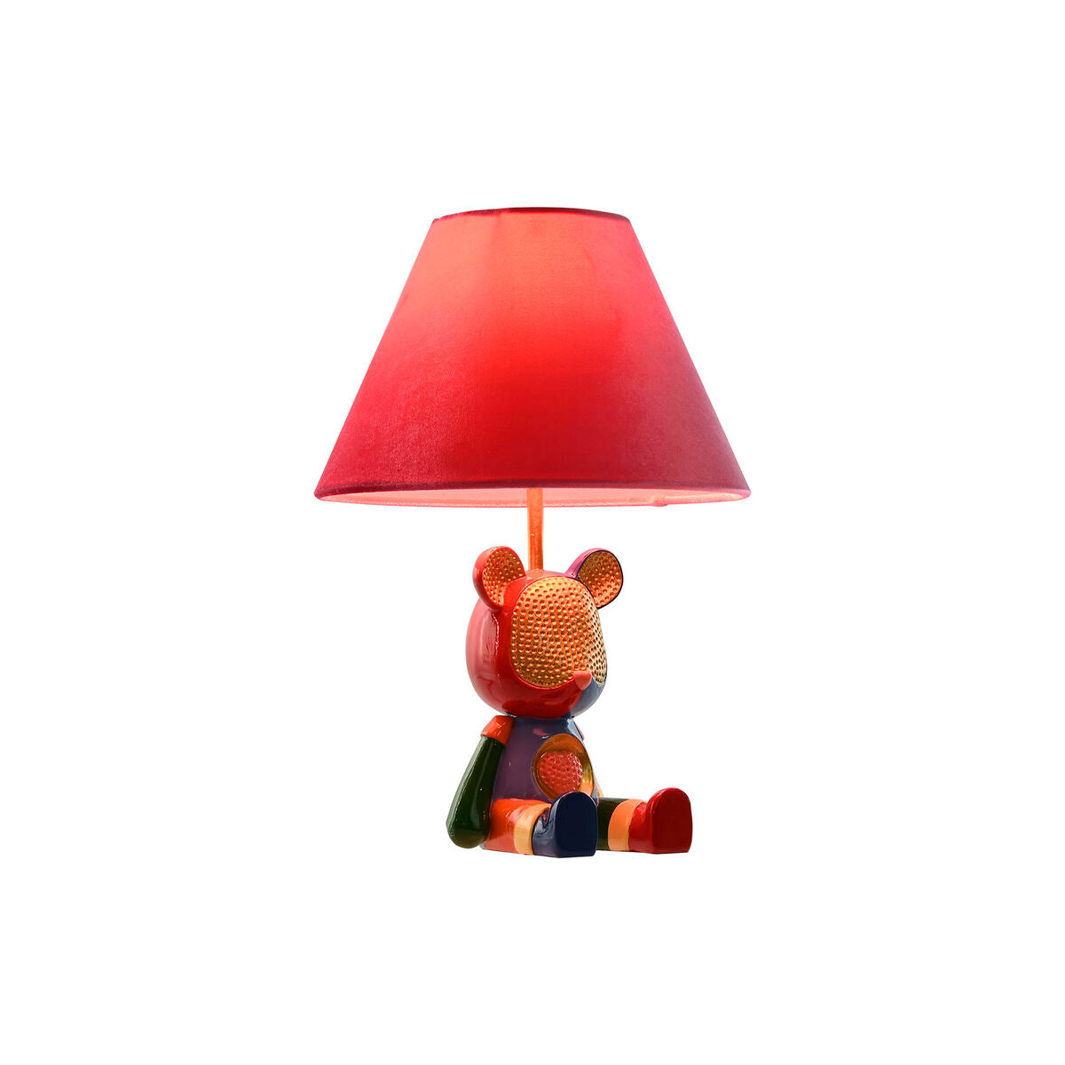 Bordslampa Nalle Multicolour Resin & Sammet