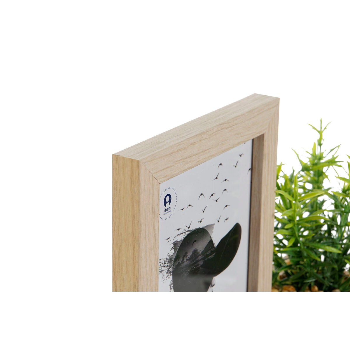 Fotoram med dekorativ växt 25x7x19 cm