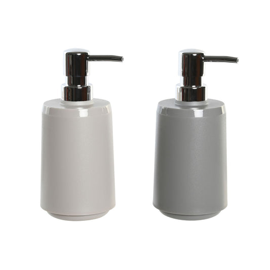 Soap Dispenser DKD Home Decor Beige Grey Cream polystyrene 8 x 8 x 18 cm (2 Units)-0
