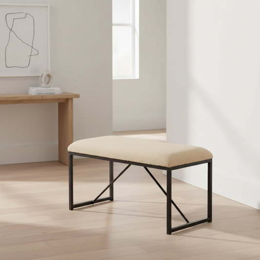 Bänk Decor Beige 81 x 42 x 38 cm