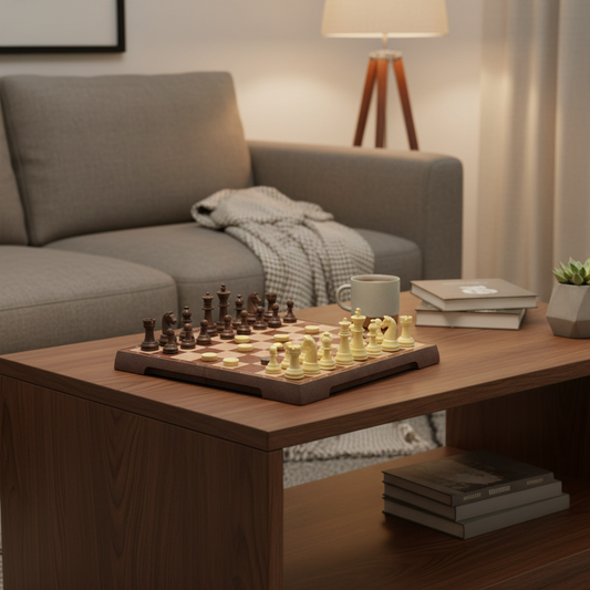 Schack- och Dambräde Magnetiskt