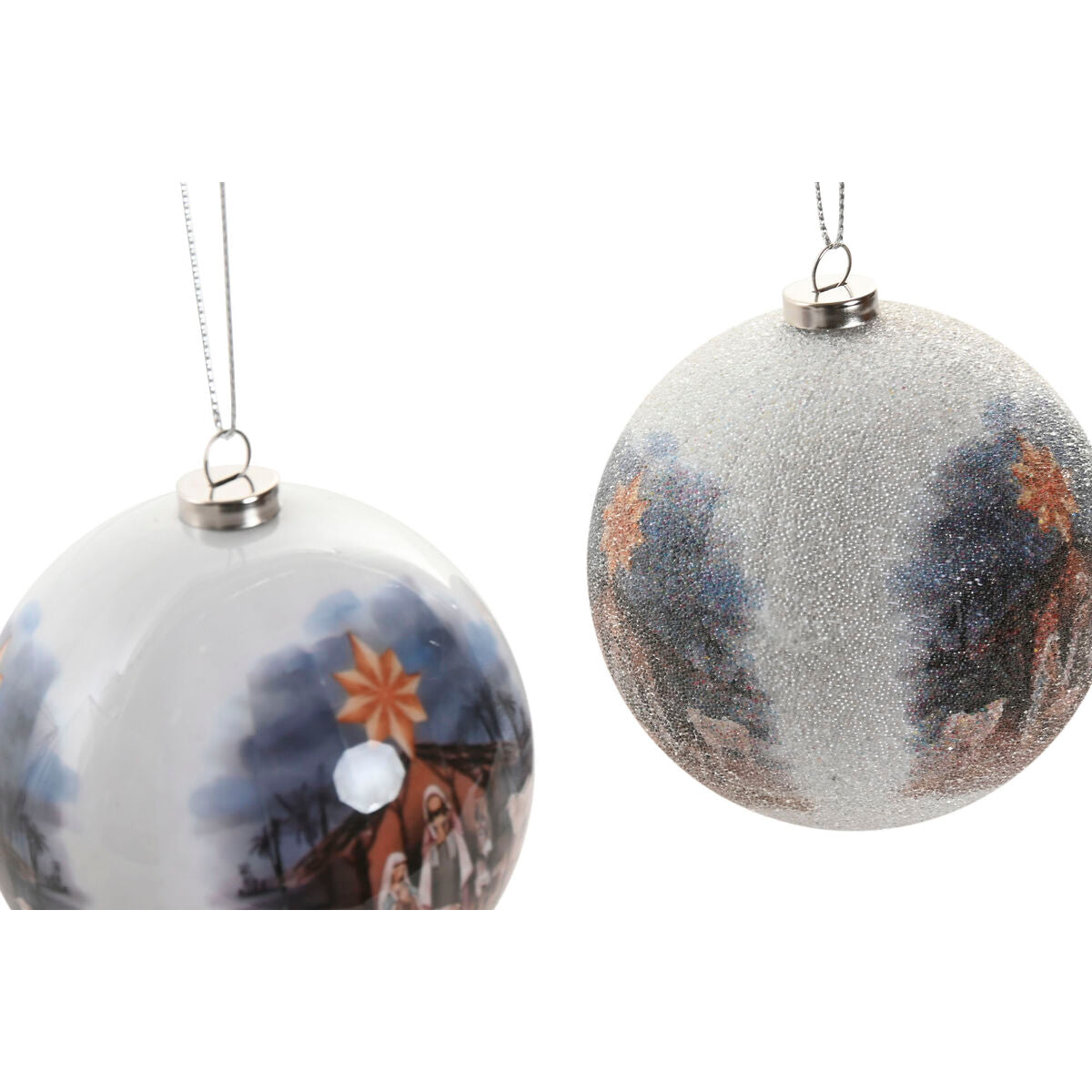 Julkulor med Julkrubba-motiv 14-pack