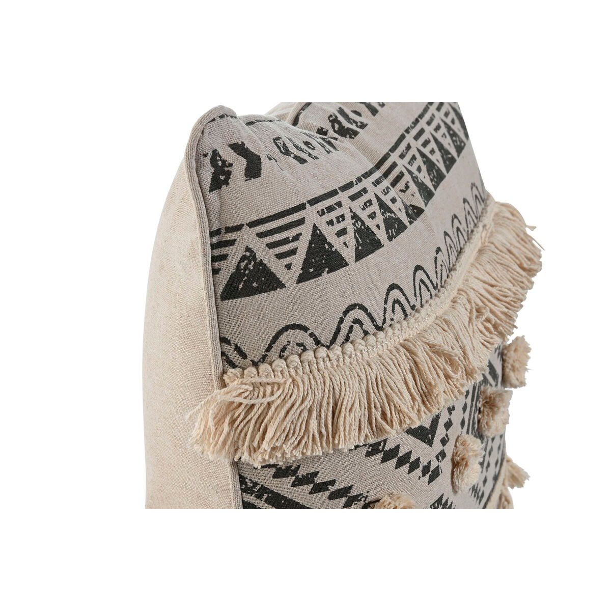 Boho-kudde i polyester och linne