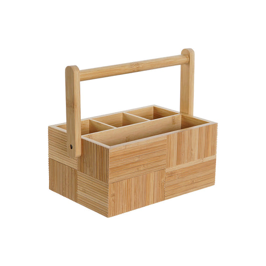 Bestickkorg i naturlig bambu