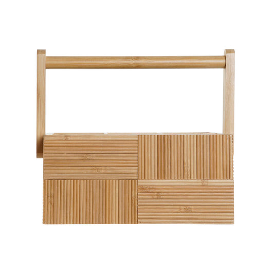 Bestickkorg i naturlig bambu
