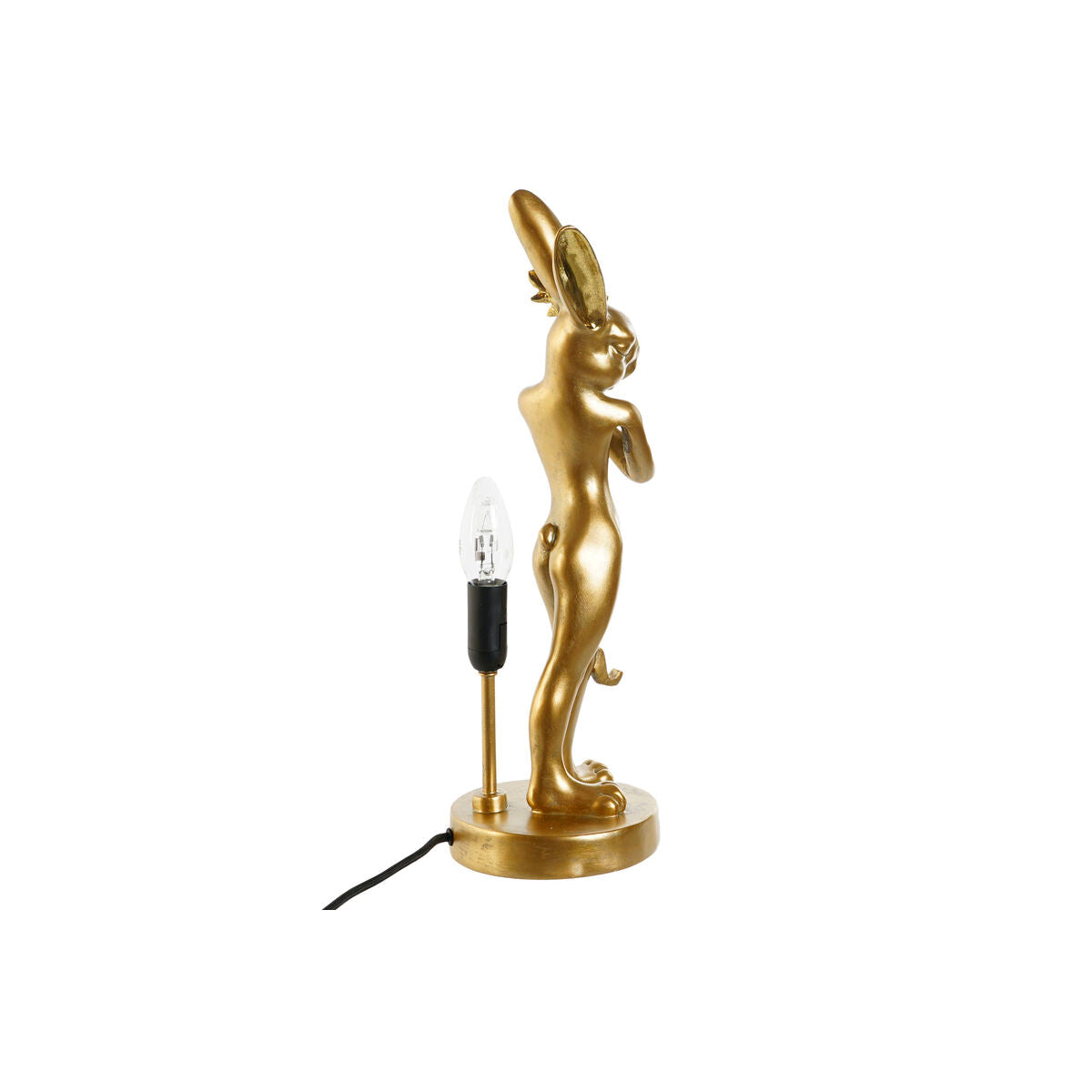 Bordslampa Kanin Svart & Guld i resin