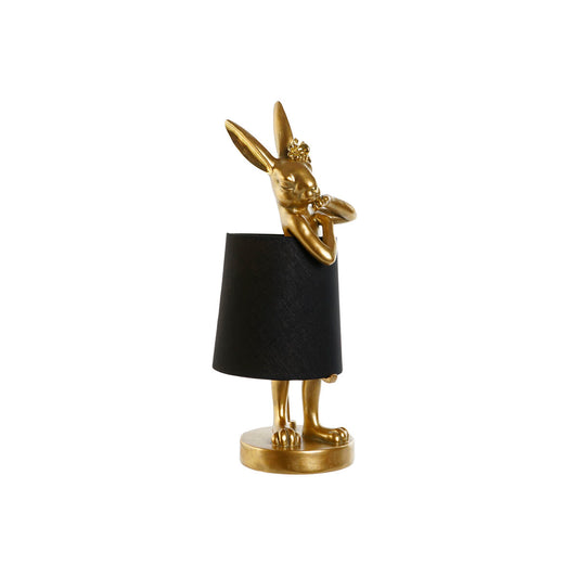 Bordslampa Kanin Svart & Guld i resin