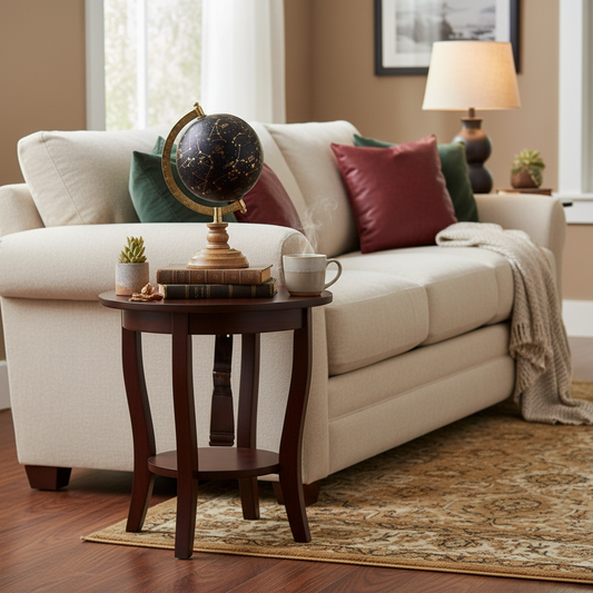 Jordglob Vintage Blå & Guld 15 x 15 x 24 cm