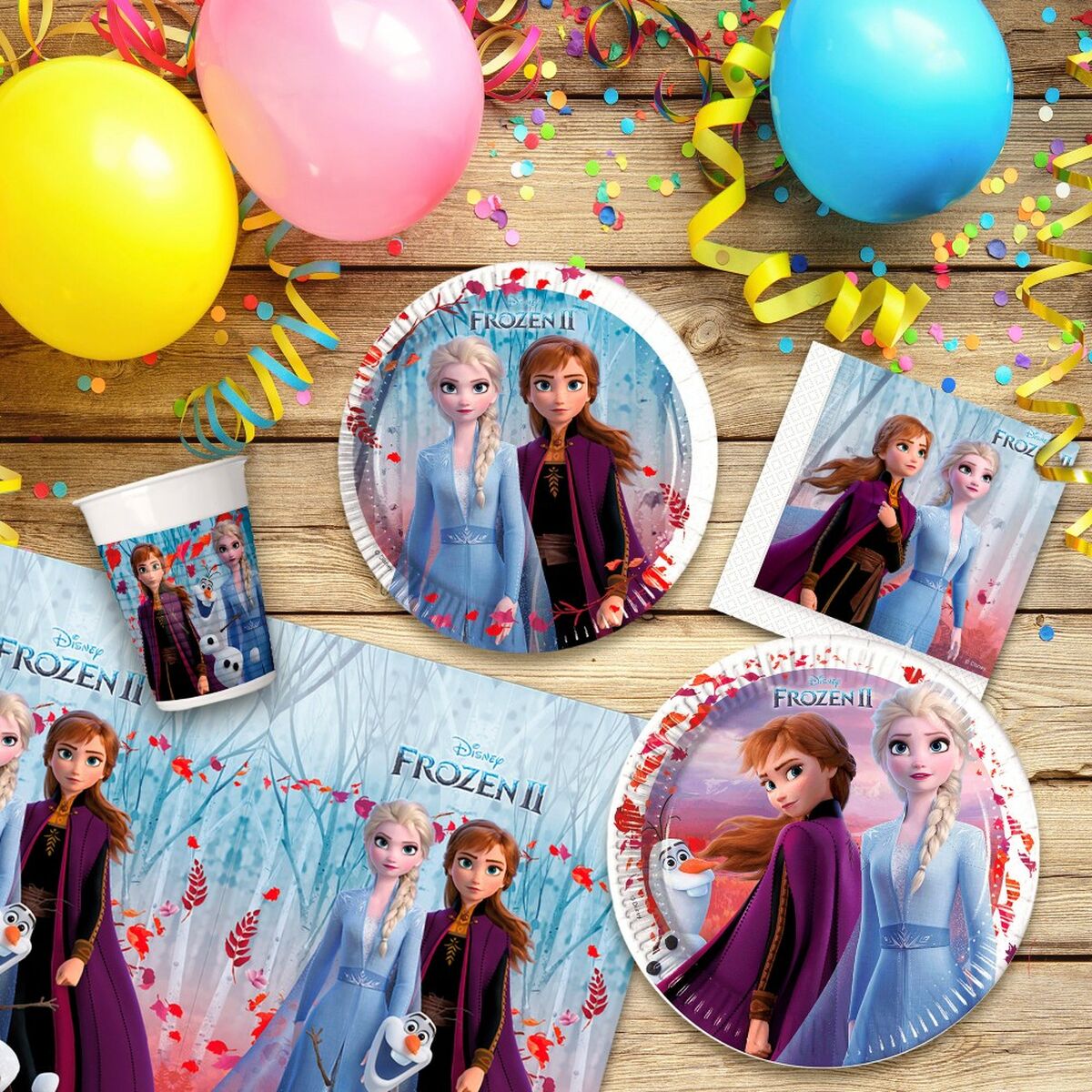 Partyset Frozen – 66 delar för barnkalas