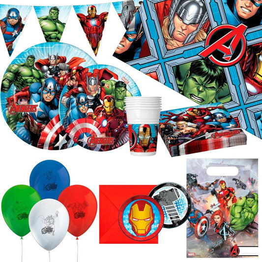 Partyset The Avengers – 66 delar för barnkalas
