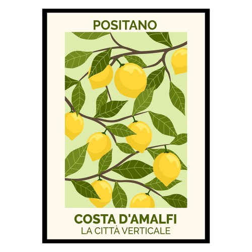 Positano Lemons Amalfi Coast Poster-0