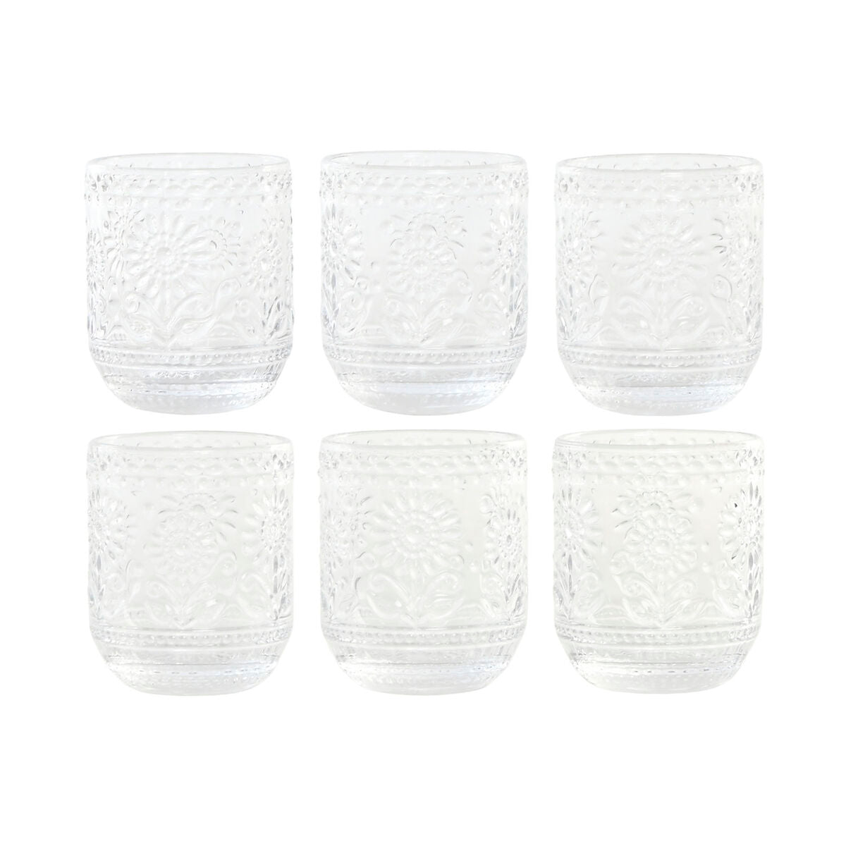 Glas-set i Kristall med struktur 360 ml, 6 st
