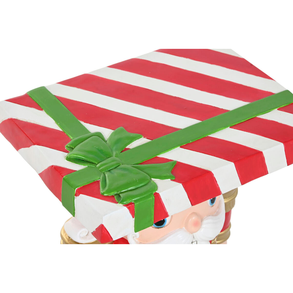 Litet sidobord nötknäppardesign 37x27x47 cm