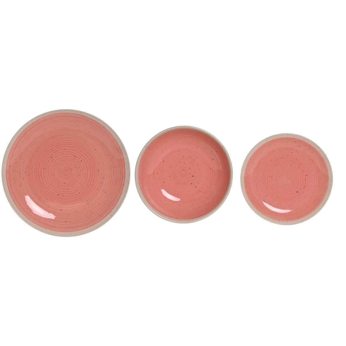 Servis Vit/Rosa – 18 delar i stengods