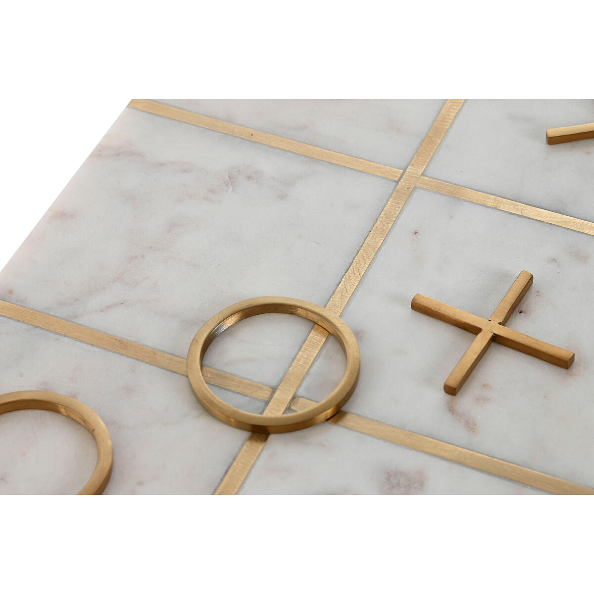 Tre-i-rad Spel Vit & Guld